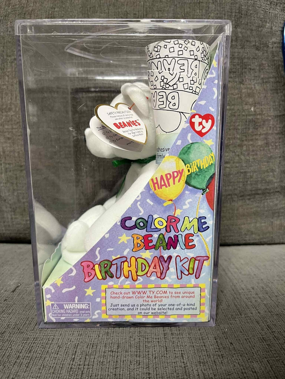 TY Color Me Beanie Birthday Kit - White